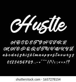 Best Alphabet Hustle Vintage Script Logotype Font Lettering Handwritten
