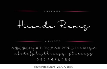 Best Alphabet Midcrop Script Graphic Font Script Brush Font Type Signature Font lettering handwritten