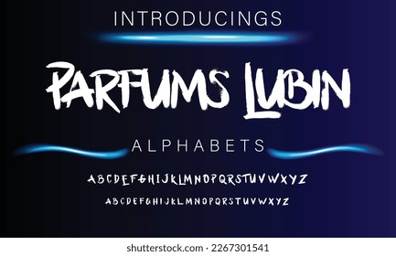 Best Alphabet Painting Paint Brush Beauty Script Logotype Font lettering handwritten