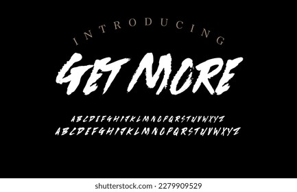 Best Alphabet Painting Paint Brush Beauty Script Logotype Font lettering handwritten