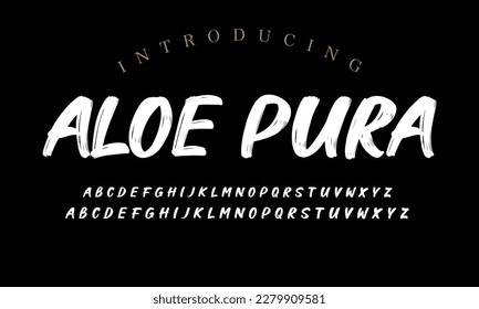 Best Alphabet Painting Paint Brush Beauty Script Logotype Font lettering handwritten