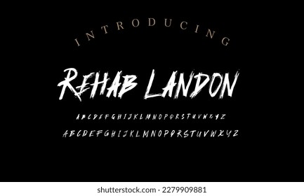 Best Alphabet Painting Paint Brush Beauty Script Logotype Font lettering handwritten