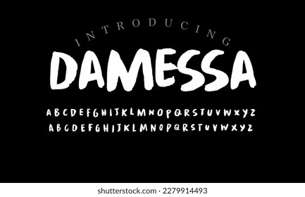 Best Alphabet Painting Paint Brush Beauty Script Logotype Font lettering handwritten