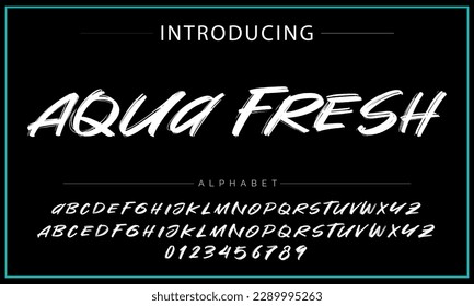 Best Alphabet Painting Paint Brush Beauty Script Logotype Font lettering handwritten