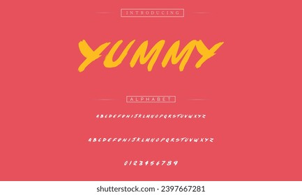 Best Alphabet Painting Paint Brush Beauty Script Logotype Font lettering handwritten