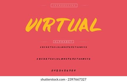 Best Alphabet Painting Paint Brush Beauty Script Logotype Font lettering handwritten