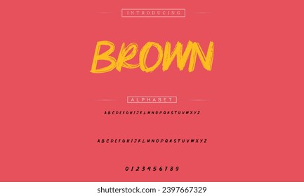 Best Alphabet Painting Paint Brush Beauty Script Logotype Font lettering handwritten