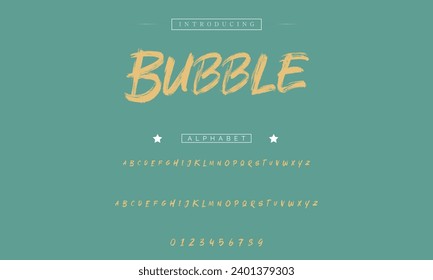 Best Alphabet Painting Paint Brush Beauty Script Logotype Font lettering handwritten