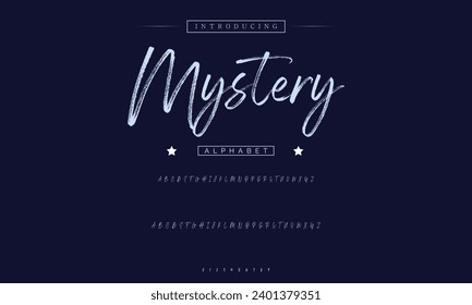Best Alphabet Painting Paint Brush Beauty Script Logotype Font lettering handwritten