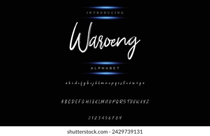 Best Alphabet Painting Paint Brush Beauty Script Logotype Font lettering handwritten