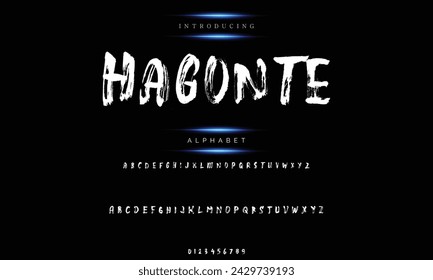 Best Alphabet Painting Paint Brush Beauty Script Logotype Font lettering handwritten