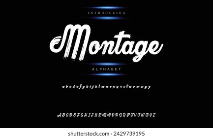 Best Alphabet Painting Paint Brush Beauty Script Logotype Font lettering handwritten