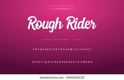 Beste Alphabet Malerei Pinsel Schönheit Skript Logotyp Schriftart Schriftzug handgeschrieben