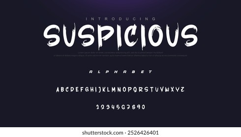 Melhor Alfabeto Pintura Pintura Pincel Beleza Script Logotipo Fonte letras manuscrito
