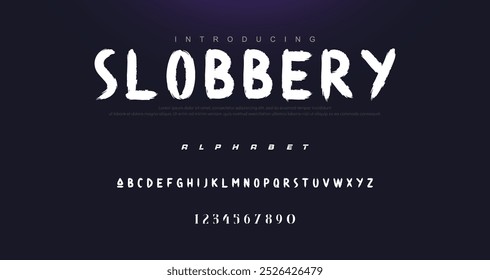 Melhor Alfabeto Pintura Pintura Pincel Beleza Script Logotipo Fonte letras manuscrito