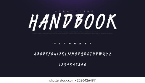 Best Alphabet Painting Paint Brush Beauty Script Logotype Font lettering handwritten