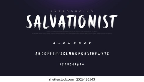 Best Alphabet Painting Paint Brush Beauty Script Logotype Font lettering handwritten