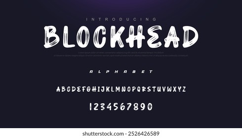 Melhor Alfabeto Pintura Pintura Pincel Beleza Script Logotipo Fonte letras manuscrito