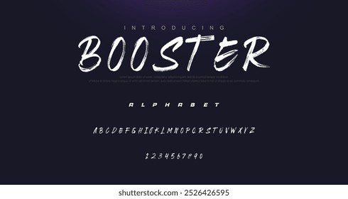 Best Alphabet Painting Paint Brush Beauty Script Logotype Font lettering handwritten