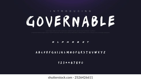 Best Alphabet Painting Paint Brush Beauty Script Logotype Font lettering handwritten