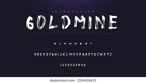 Best Alphabet Painting Paint Brush Beauty Script Logotype Font lettering handwritten
