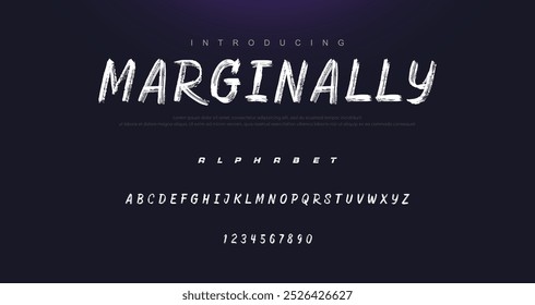 Melhor Alfabeto Pintura Pintura Pincel Beleza Script Logotipo Fonte letras manuscrito