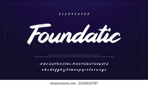Melhor Alfabeto Pintura Pintura Pincel Beleza Script Logotipo Fonte letras manuscrito