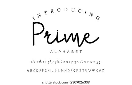 Mejor alfabeto Primer guión Amazonas Firma Logotipo Tipo de letra Letras manuscritas