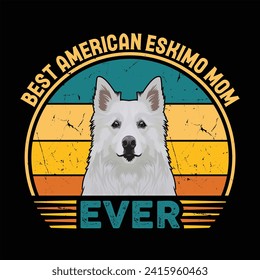 
Beste amerikanische Eskimo Mutter je Typografie Retro T-Shirt Design. Dieses vielseitige Design ist ideal für Drucke, T-Shirts, Becher, Poster und viele andere Aufgaben.