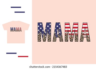 Best American mama t shirt design