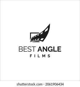 Best Angle Films logo design, film, film production, film house and filmmaking