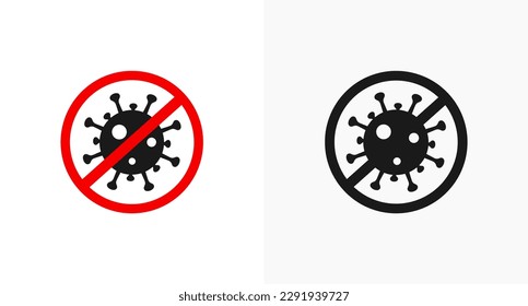 Best Antibacterial label or antibacterial icon vector isolated in flat style. Simple Antibacterial icon vector for product packaging design element. Antibacterial icon vector for design element.