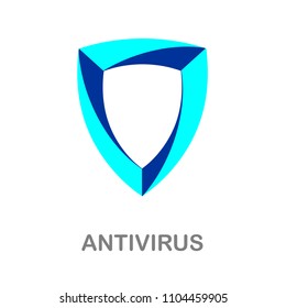 The Best Antivirus Logo Icon Vector Illustration