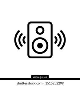 The best Audio Speaker icon vector, illustration logo template in trendy style. Suitable for many purposes.
