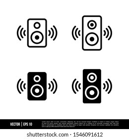 The best Audio Speaker icons vector collection, illustration logo template in trendy style. Suitable for many purposes.
