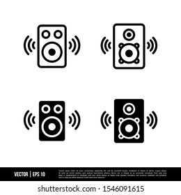 The best Audio Speaker icons vector collection, illustration logo template in trendy style. Suitable for many purposes.
