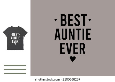 Best auntie ever t shirt design