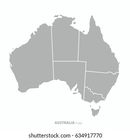 best Australia map outline vector