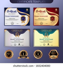 
Best award certificate set of diploma awards.