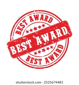 Best award grunge rubber ink stamp vector isolated in white background