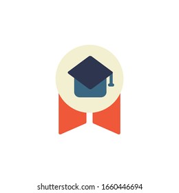 best award icon. online learning icon. perfect for application, web, logo and presentation template. icon design flat style