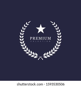 The Best award label, premium quality logo