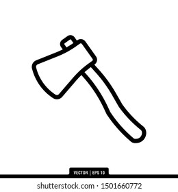 The best Axe icon vector, illustration logo template in trendy style. Suitable for many purposes.
