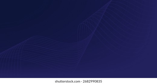 Bestes Hintergrunddesign mit diagonalem dunkelblauem Linienmuster. Vektorvorlage für digitales Luxusbanner, Einladung, Gutschein