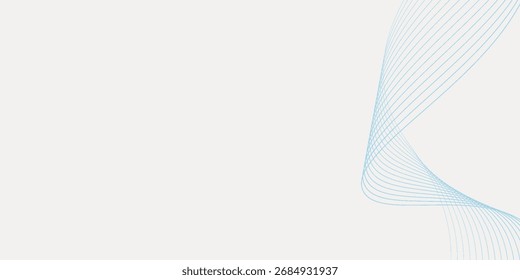 El mejor fondo con líneas azules onduladas sobre un fondo blanco. Las líneas azules crean un patrón fluido y texturizado en la superficie blanca. Gradiente abstracto mínimo línea ondulada moderna