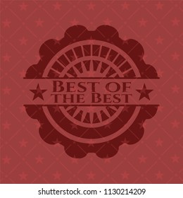 Best of the Best badge with red background