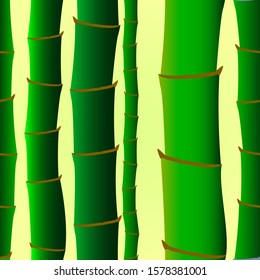 The best bamboo pattern with small and big illustration green color 