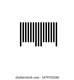 Best Barcode Icon Design , Logo template Emblem Isolated Illustration , Scanning Digital Sale Retail Company , Outline Solid Background White
