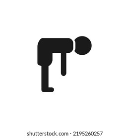 The best basic human movement icon. Illustration with unique design style from human body stickman collection. Suitable for various needs.