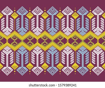 Best Batik Tenun Songket Seamless Pattern Stock Vector (Royalty Free ...